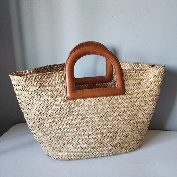 Madewell Straw Tote "LIKE NEW" - Picture 5 of 16